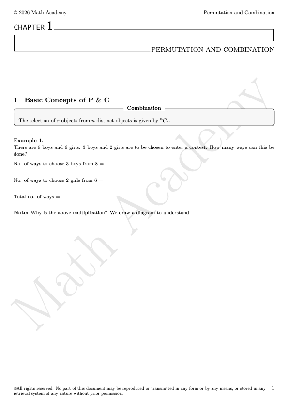 Permutation and Combination notes