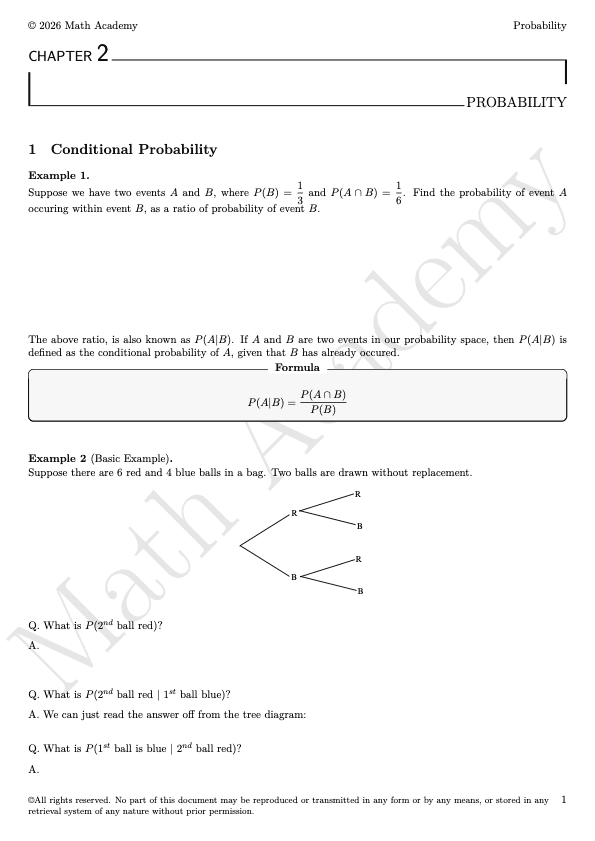 Probability notes