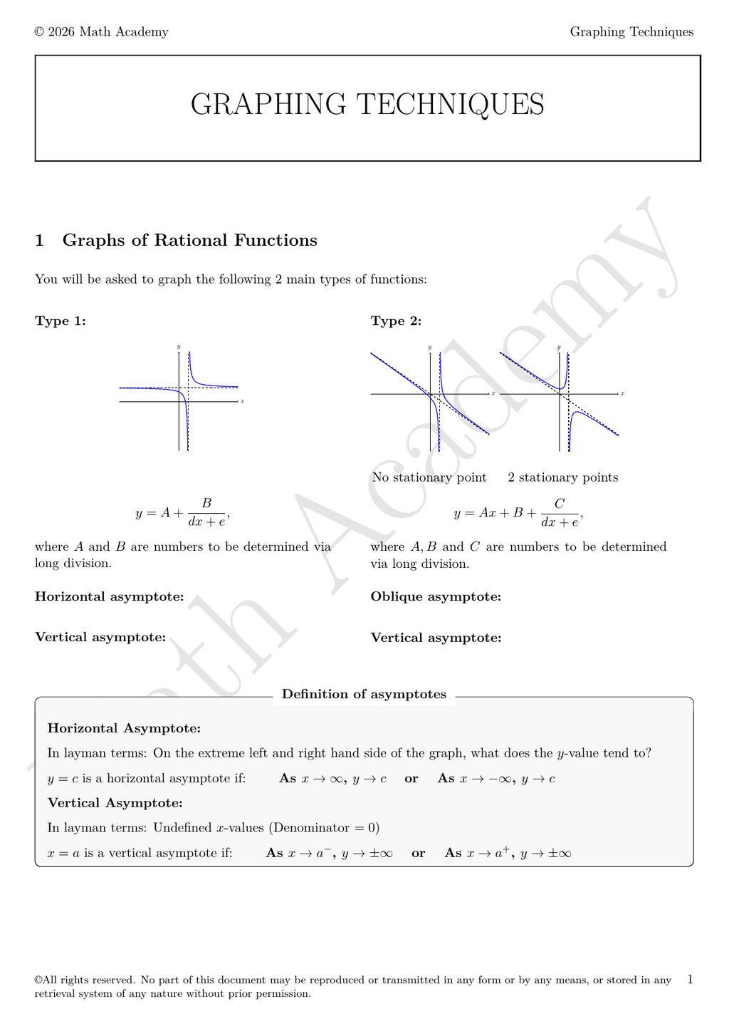 Graphing Techniques 1 notes