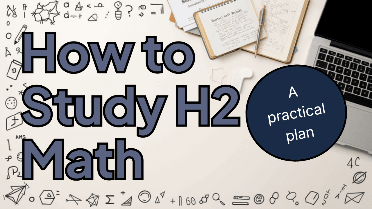 A JC student working through H2 Math past-paper questions with the MF27 formula list and a graphing calculator on the desk